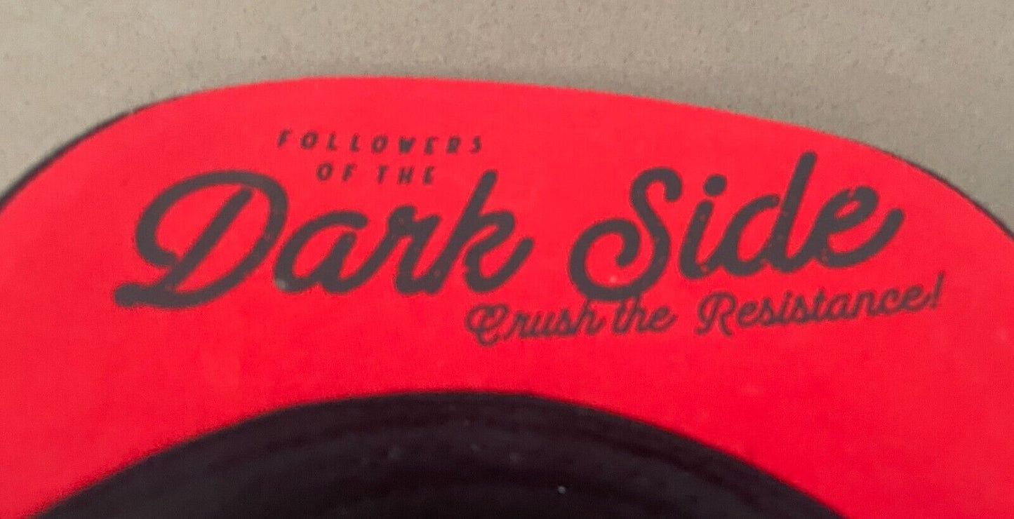 STAR WARS Baseball Cap Followers of the Dark Side Black Red Silver Snap Back Hat