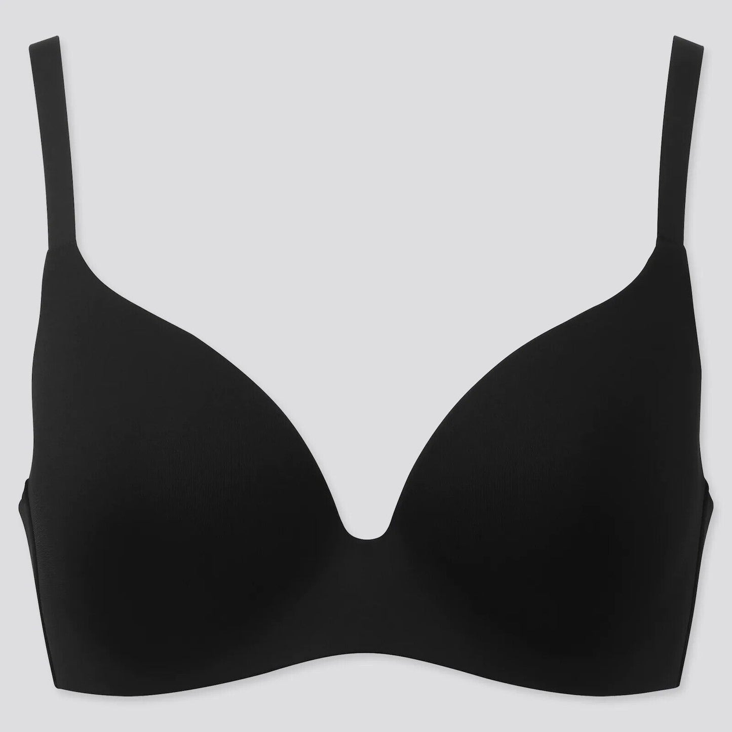 UNIQLO "Beauty Light" Bra Wireless Black Adjustable Straps Ladies Size 8 10 C DD