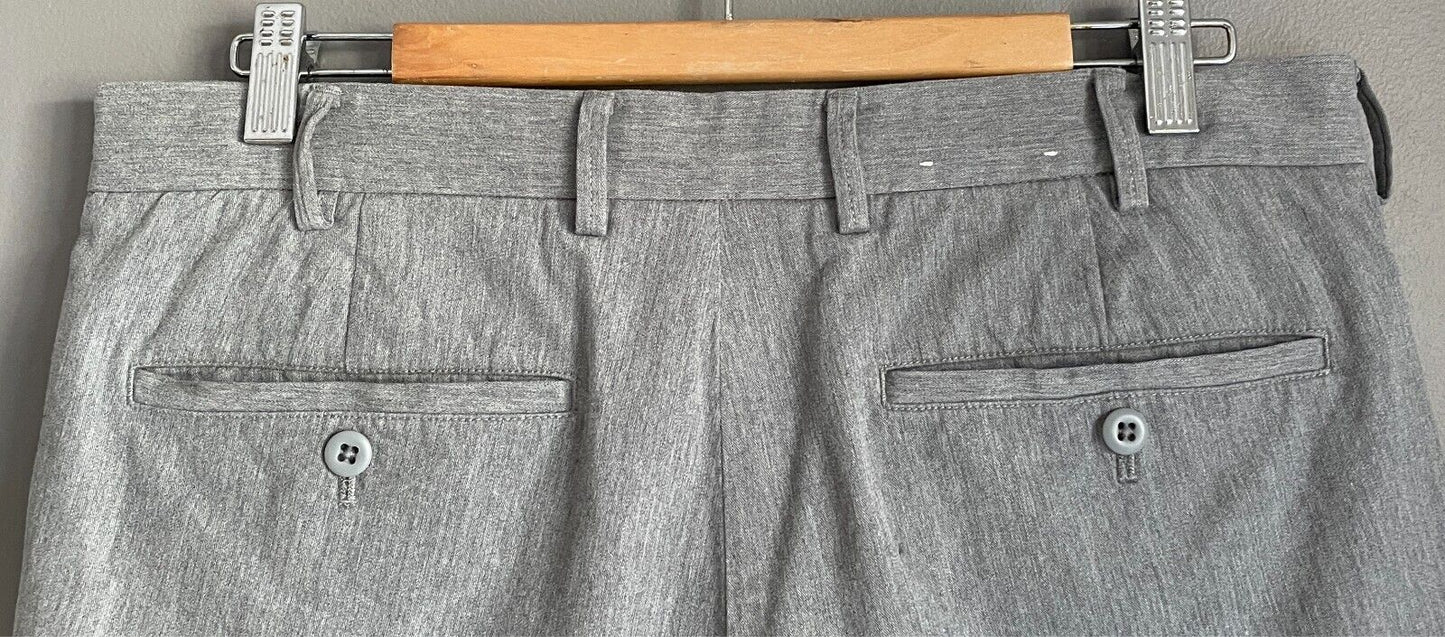 UNIQLO Cotton Shorts Light Grey Mens Size M 84cm Waist Smart Casual 30 32 in