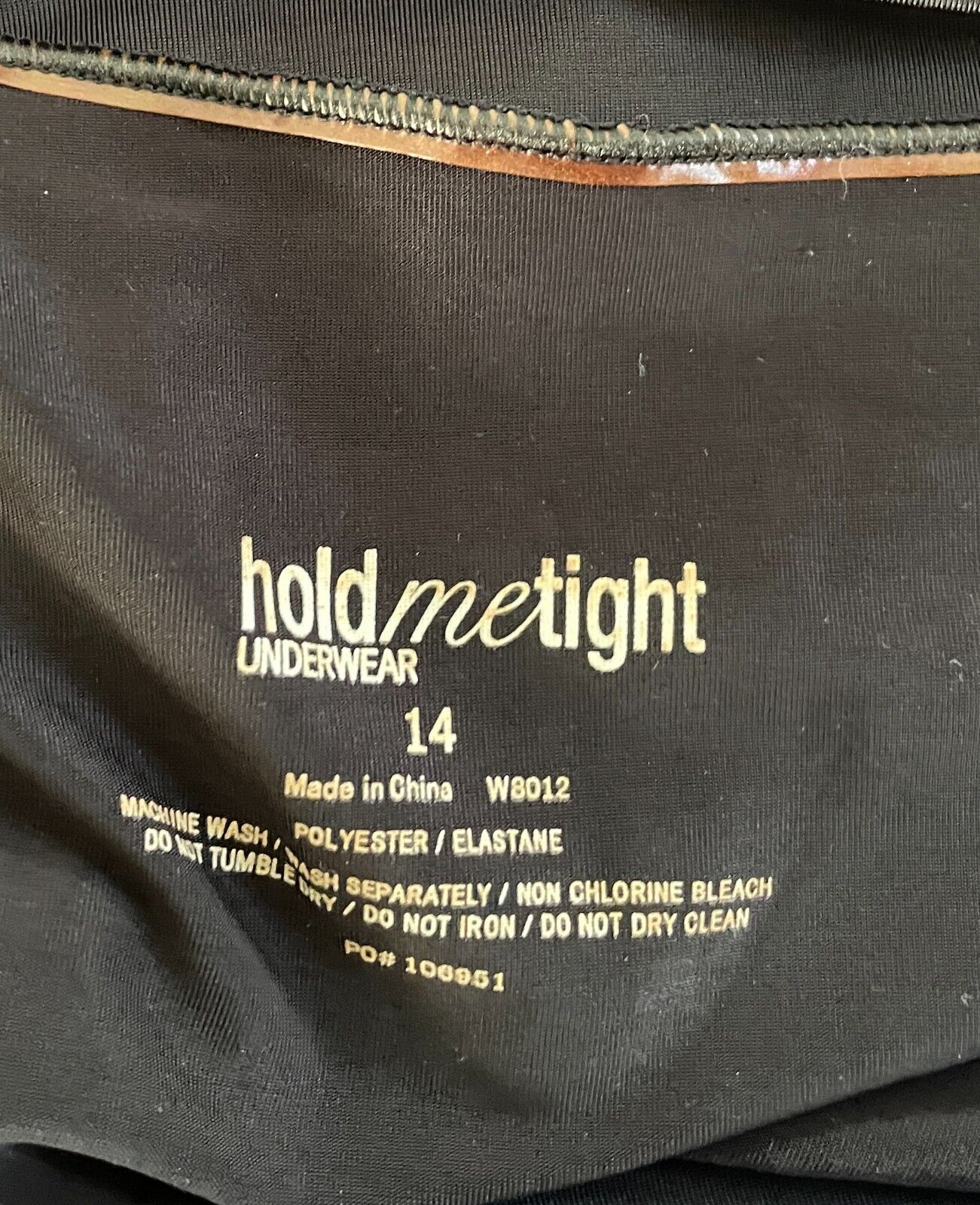 HOLD ME TIGHT Black Soft to Touch Half Slip Side Slit Ladies Petticoat Size 14