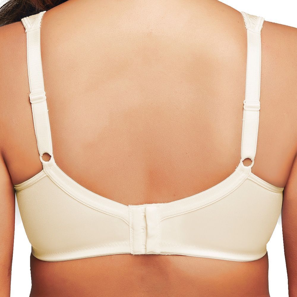 PLAYTEX Bra 14C Wire Free Off White Jacquard Fabric Ultimate Lift & Support 14 C