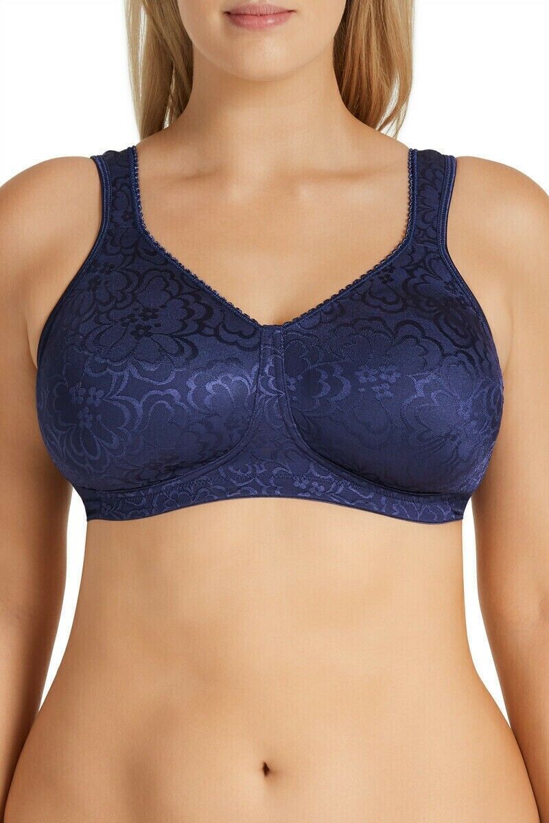 PLAYTEX Bra 18C Wire Free Blue Jacquard Fabric Ultimate Lift and Support 18 C