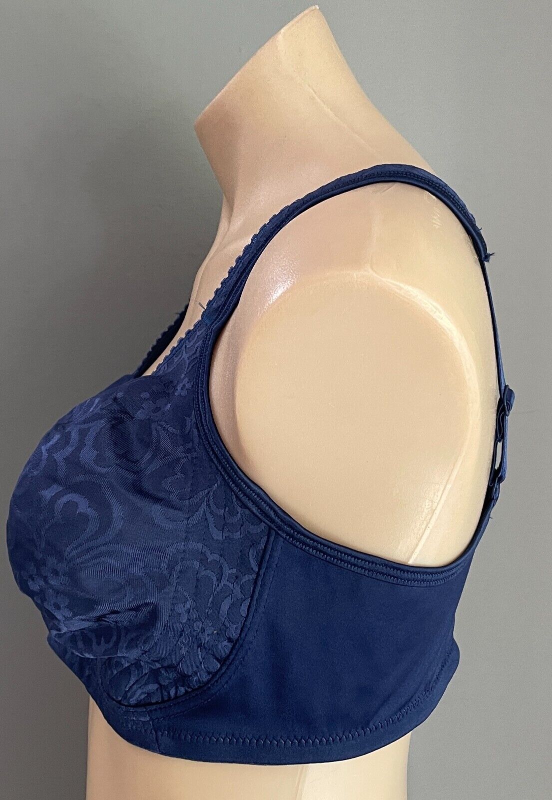 PLAYTEX Bra 18C Wire Free Blue Jacquard Fabric Ultimate Lift and Support 18 C