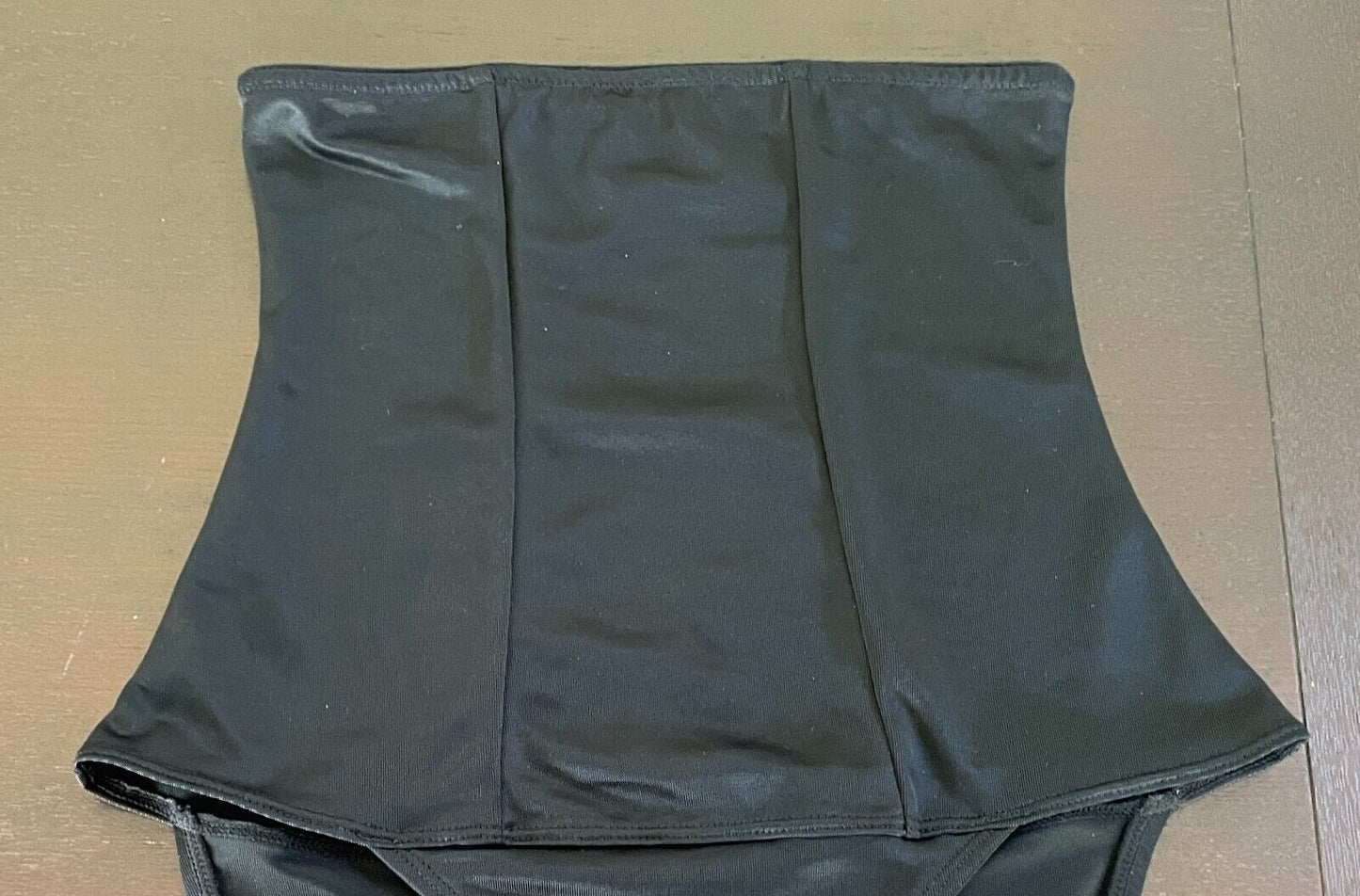 BASIC INSTINCTS ShapeWear Black Control Briefs Pants Tummy Waist Trimmer Size M