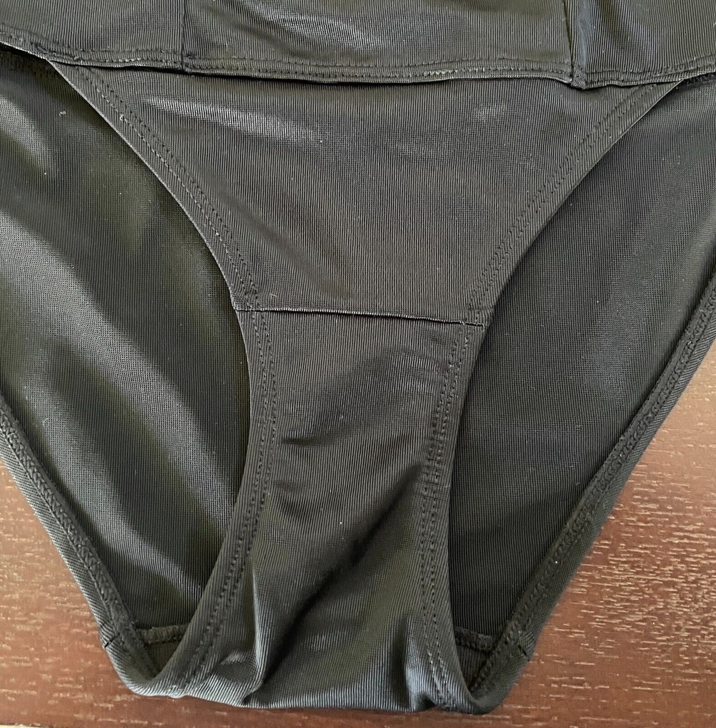 BASIC INSTINCTS ShapeWear Black Control Briefs Pants Tummy Waist Trimmer Size M