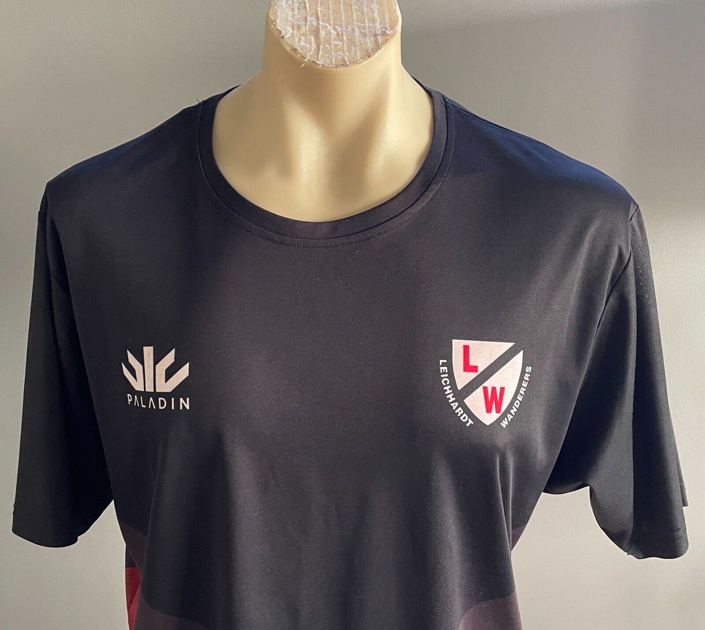 Paladin LEICHHARDT WANDERERS NRL Club Black Red Short Sleeve Top Chest 122cm