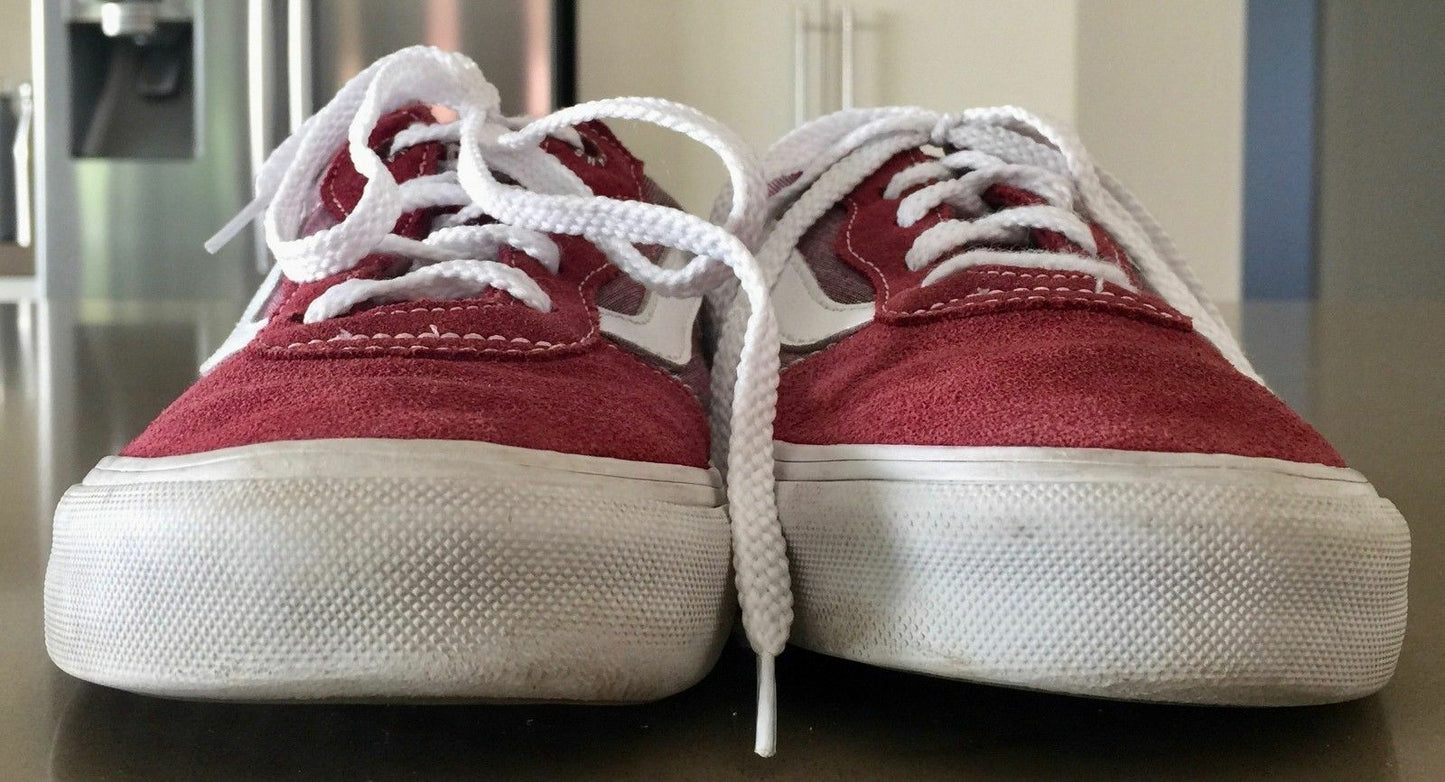 VANS Shoes Lace Up Sneakers Burgundy Old Skool Size US Mens 7 UK6 EU39 25cm