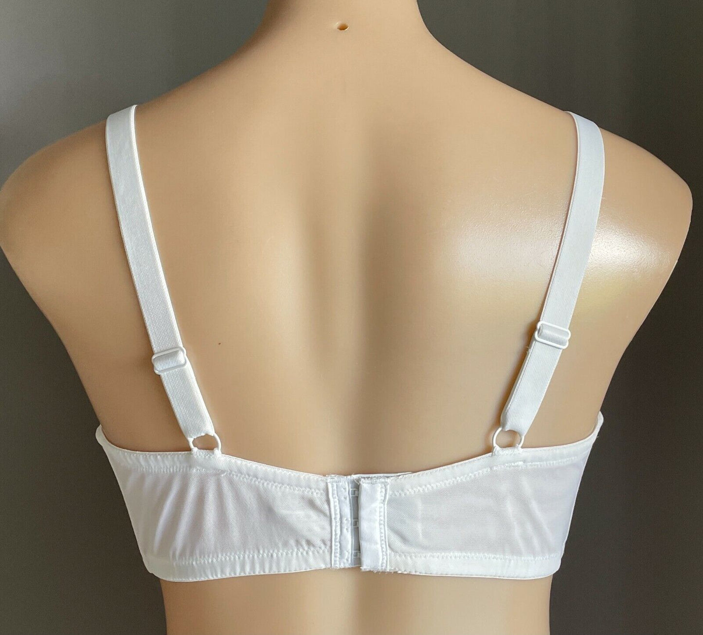 BRAS n THINGS Bra 16DD Underwire Bra White Net Lace Trim Ladies 38DD Intimates
