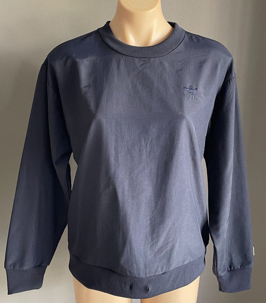 ADIDAS Sweatshirt Crewneck Jumper Sweatshirt Navy Blue L/Sleeve AU 8 10 BK6098
