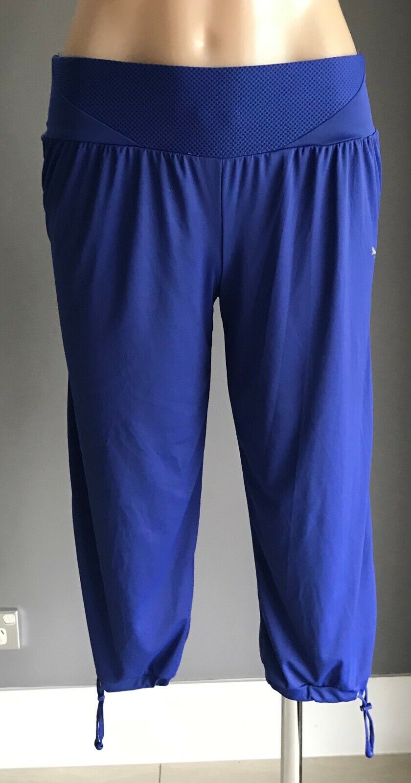 PUMA TP Leggings Capri Cell Cuffed Cobalt Blue Cool Gym Activewear Sz 10 NEW