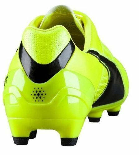 PUMA Spirit II FG Mens Size UK 8 Soccer Boots Football Safety Yellow Black NEW