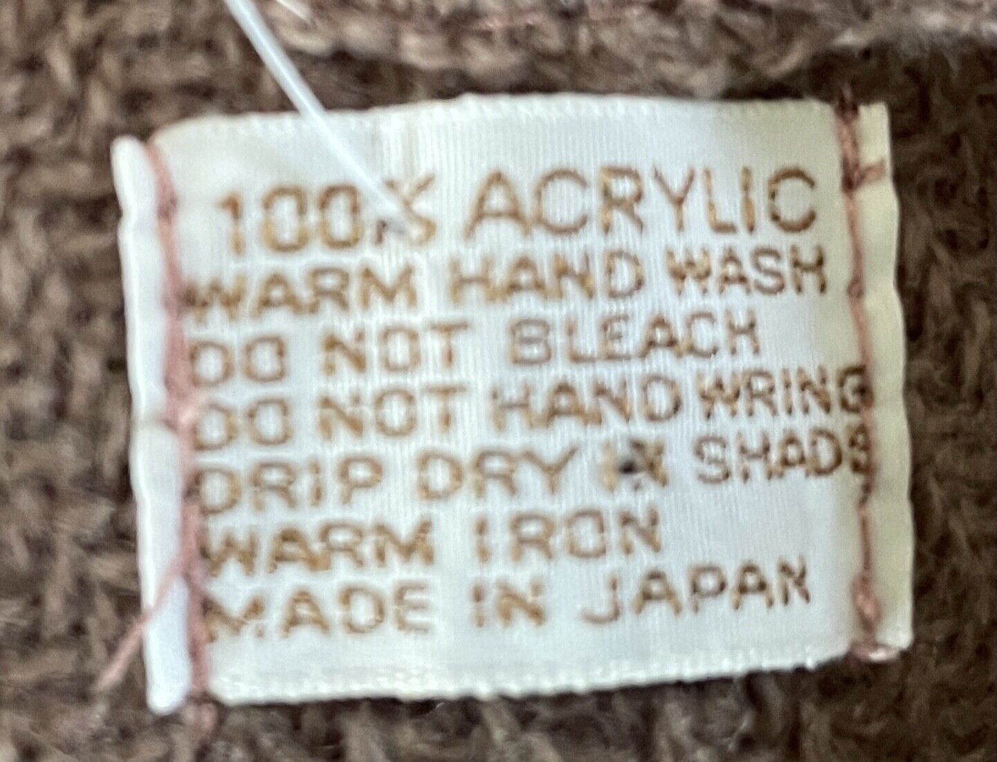 KNIT SHAWL Fringed Brown Red Blue Plaid Acrylic Poncho Ladies Wrap NEW Japan