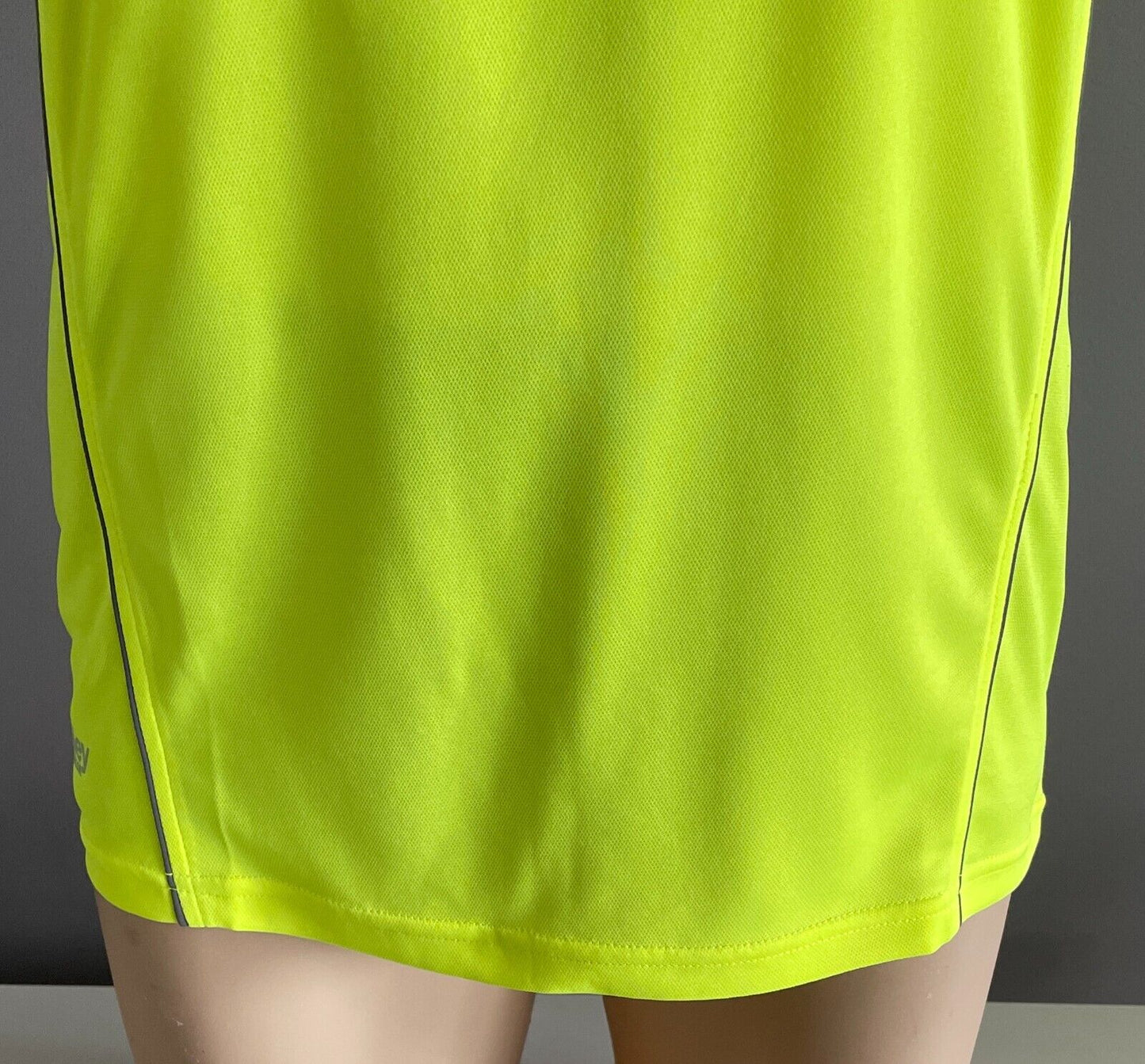 BISLEY Hi Vis Yellow Cool Mesh Short Sleeve Tee Reflective Piping Size S Unisex