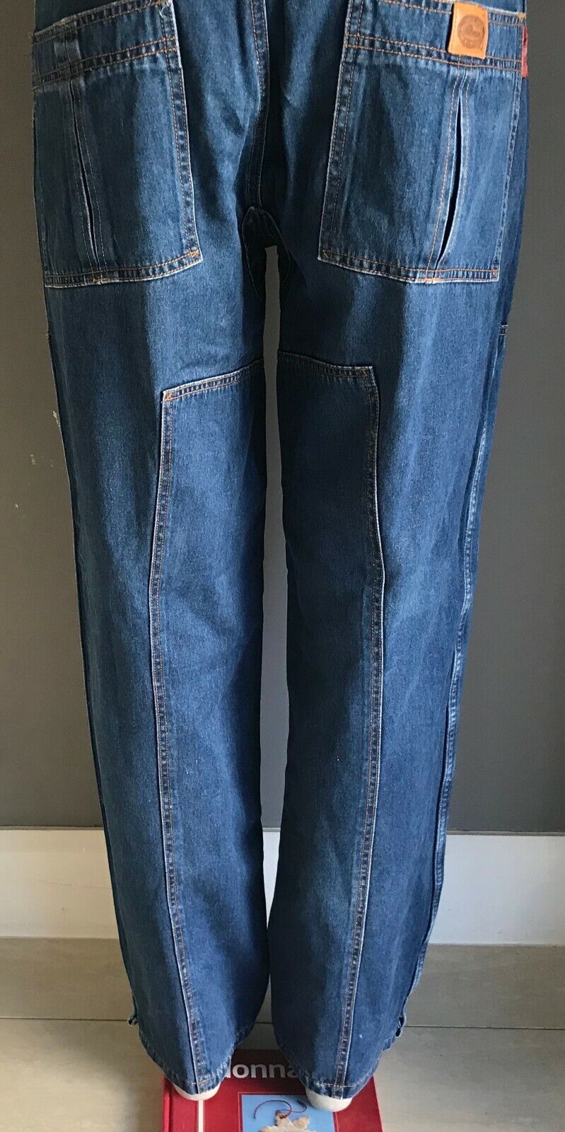 THOMAS COOK Jeans Mens Size 35 89cm Waist Blue Denim Wide Leg Jeans Vintage