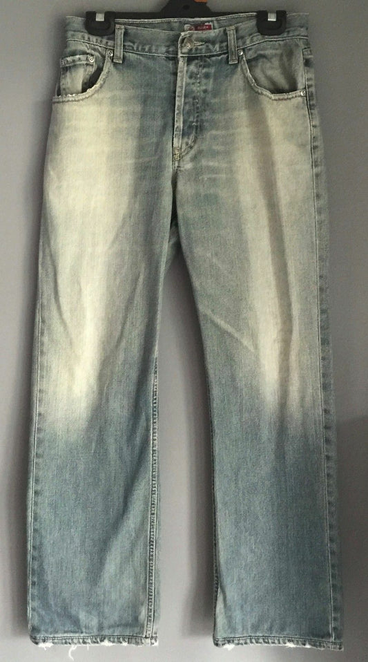 Mens LEE Jeans Faded SLOUCH Straight Leg Denim Size 77 30 cm Waist Well Loved